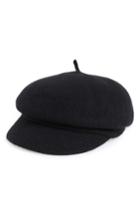 Women's Frye Bryce Wool Felt Newsboy Cap - Black