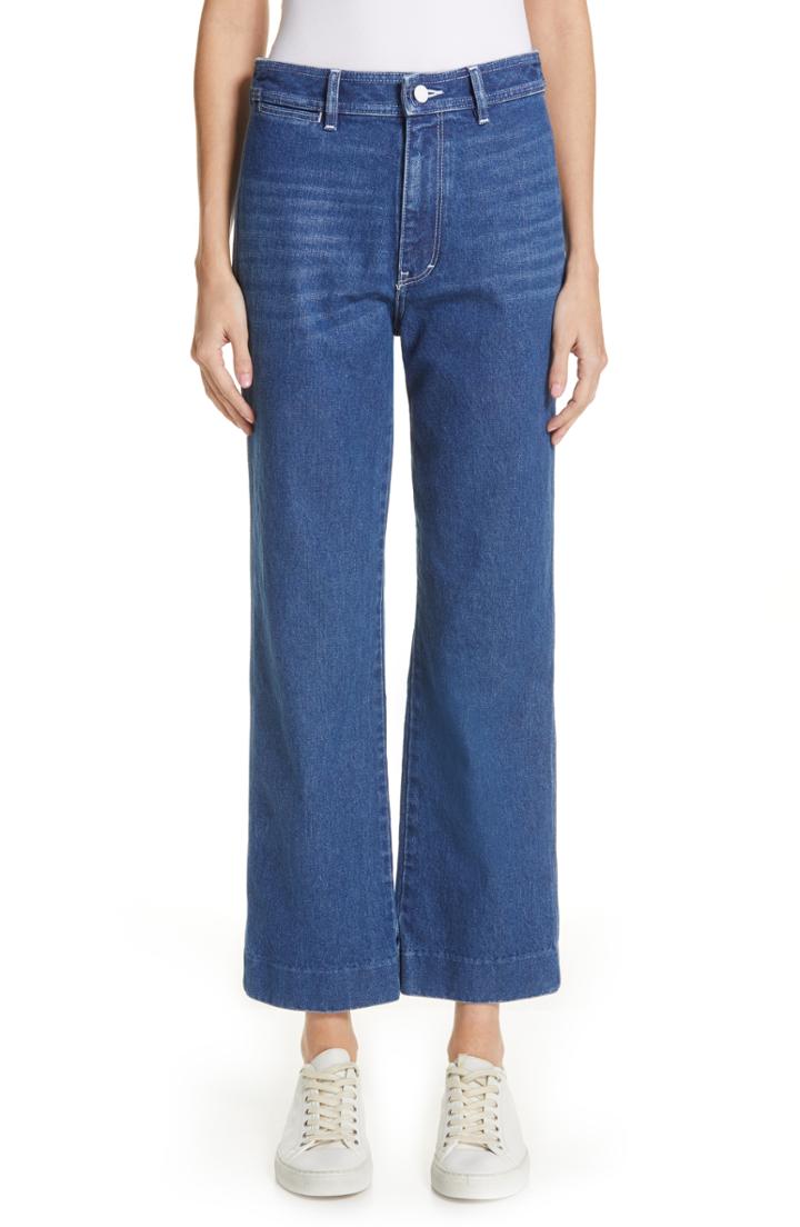 Women's Simon Miller High Rise Wide Leg Jeans - Blue