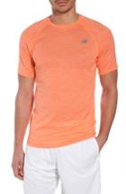 Men's New Balance Tenacity Crewneck T-shirt - Orange