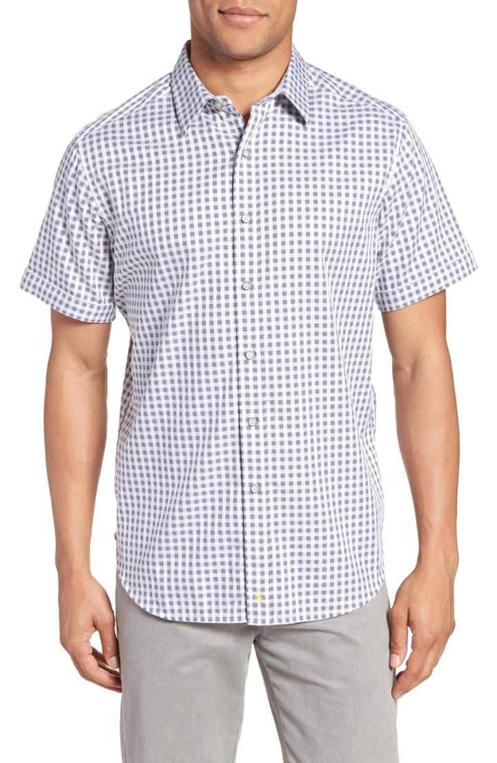 Men's Robert Graham Morales Classic Fit Sport Shirt - Grey