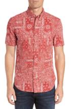 Men's Reyn Spooner Aloha Bandana Fit Sport Shirt, Size Small - Blue