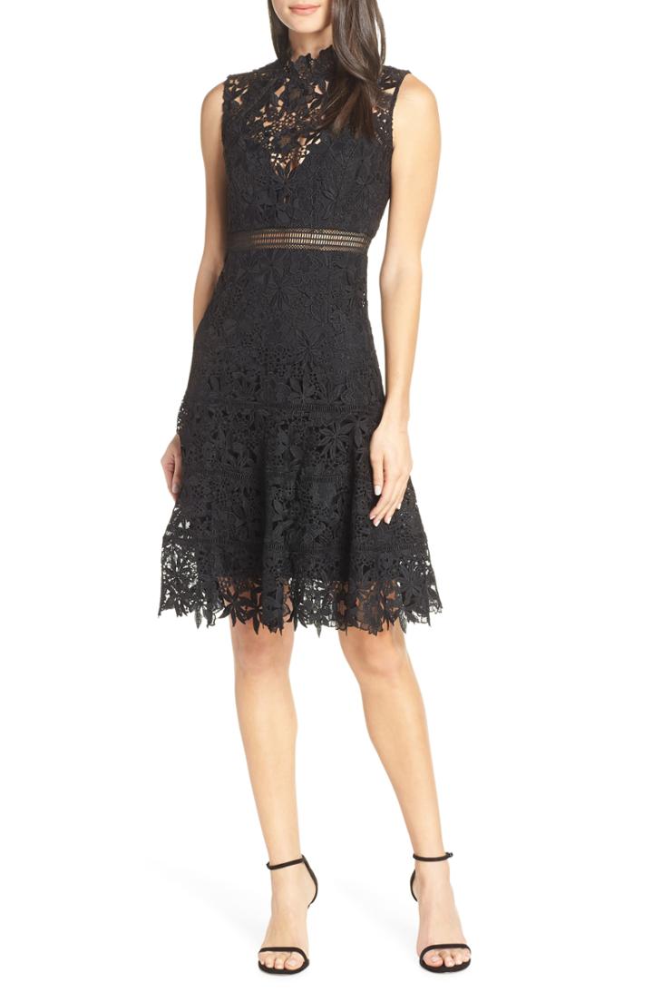 Women's Bardot Elise Lace Cocktail Dress - Black
