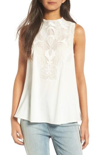 Women's Chelsea28 Lace Yoke Tank - Ivory