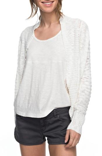 Women's Roxy Let's Go Anywhere Cardigan - White