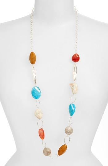 Women's Simon Sebbag Mixed Stone Chain Necklace