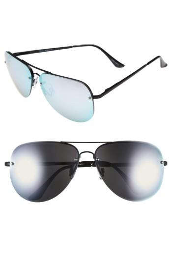 Women's Quay Australia 'muse' 65mm Mirrored Aviator Sunglasses -