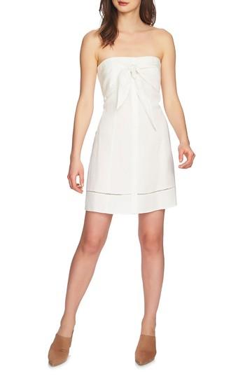Women's 1.state Strapless Tie Front Dress, Size - Ivory