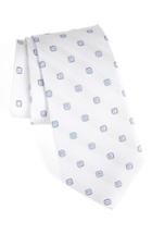 Men's Nordstrom Men's Shop Open Ground Silk Tie, Size - White