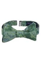 Men's Ted Baker London Downtown Paisley Silk Bow Tie, Size - Green