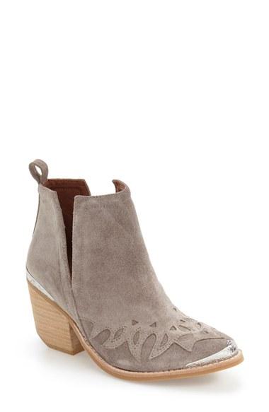 Women's Jeffrey Campbell 'olinda' Western Bootie M - Beige