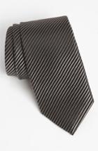 Men's David Donahue Woven Silk Tie, Size - Grey