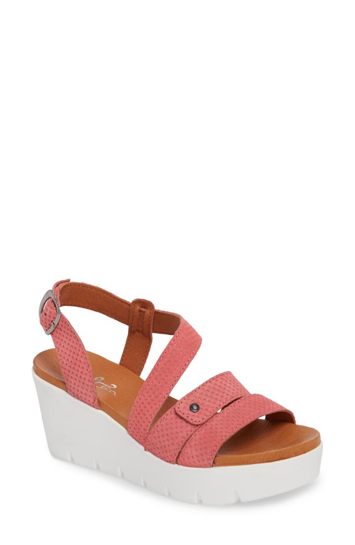 Women's Bos. & Co. Sierra Platform Wedge Sandal -8.5us / 39eu - Pink