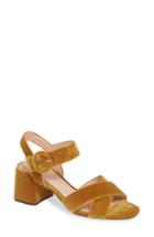 Women's J.crew Penny Cross Strap Sandal .5 M - Yellow