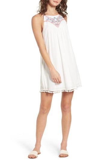 Women's Speechless Embroidered Swing Dress - White