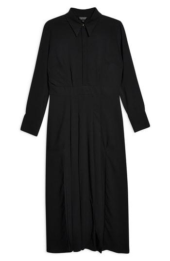 Women's Topshop Dot Print Dress Us (fits Like 2-4) - Black