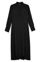 Women's Topshop Dot Print Dress Us (fits Like 2-4) - Black