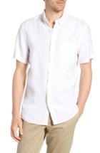 Men's 1901 Trim Fit Linen Sport Shirt - White