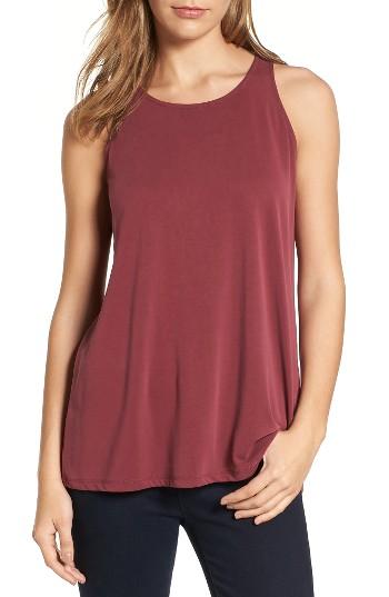 Women's Halogen Split Back Tank - Burgundy