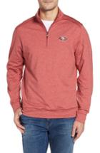 Men's Cutter & Buck Shoreline - San Francisco 49ers Half Zip Pullover - Red
