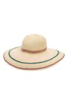 Women's Madewell Biltmore Tulum Stripe Straw Hat - Brown