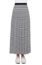 Women's Akris Punto Stripe Jersey Maxi Skirt