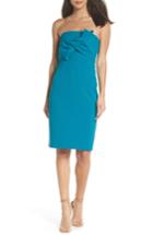 Women's Chelsea28 Strapless Bow Front Dress - Blue/green