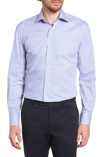 Men's Ledbury Prestwick Slim Fit Check Dress Shirt - Pink