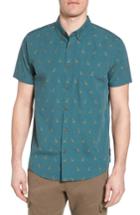 Men's Prana Broderick Slim Fit Short Sleeve Sport Shirt - Green