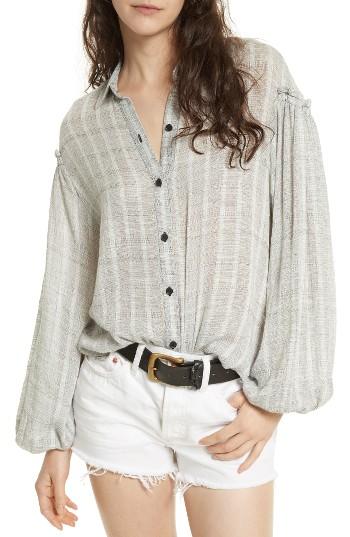 Women's Free People Headed To The Highlands Blouse - Black