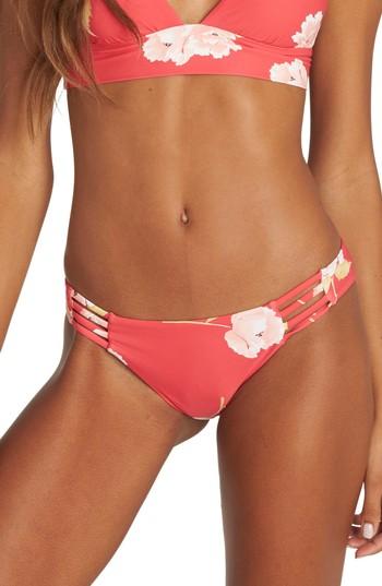 Women's Billabong Floral Dawn Tropic Bikini Bottoms - Pink