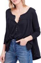 Women's Free People We The Free Kai Henley - Black