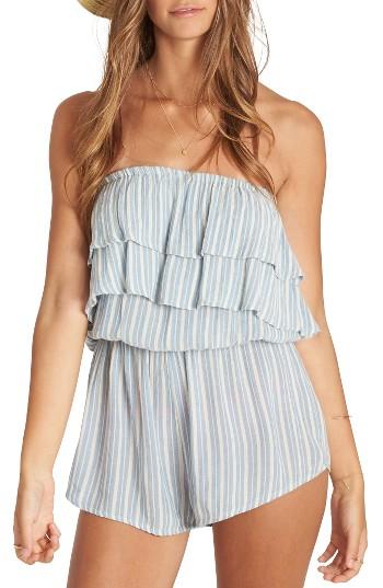 Women's Billabong Ruffled Up Strapless Romper