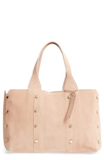 Jimmy Choo Small Lockett Suede Shopper - Pink