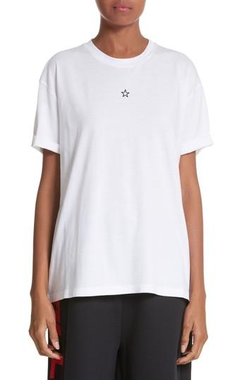 Women's Stella Mccartney Ministar Logo Cotton Tee Us / 38 It - White