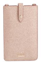 Women's Kate Spade New York Glitter Leather Iphone Crossbody Case - Pink