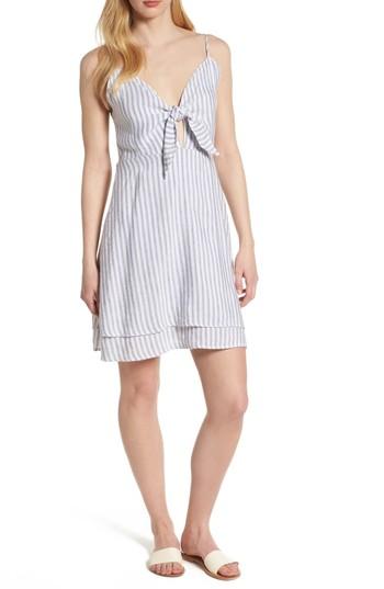 Women's Rails August Stripe Tie Front Dress - Blue