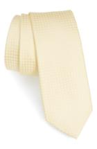 Men's The Tie Bar Check Silk Tie, Size - Yellow