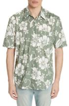 Men's Our Legacy Floral Print Woven Shirt - Green