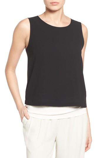 Women's Eileen Fisher Silk Shell - Black