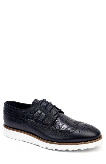 Men's Jared Lang Lugged Wingtip Eu - Blue
