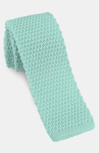 1901 Skinny Knit Tie Aqua