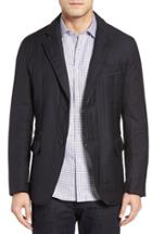 Men's Bugatchi Wool Hybrid Coat - Blue