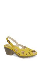 Women's Fly London Weza Sandal -8.5us / 39eu - Yellow