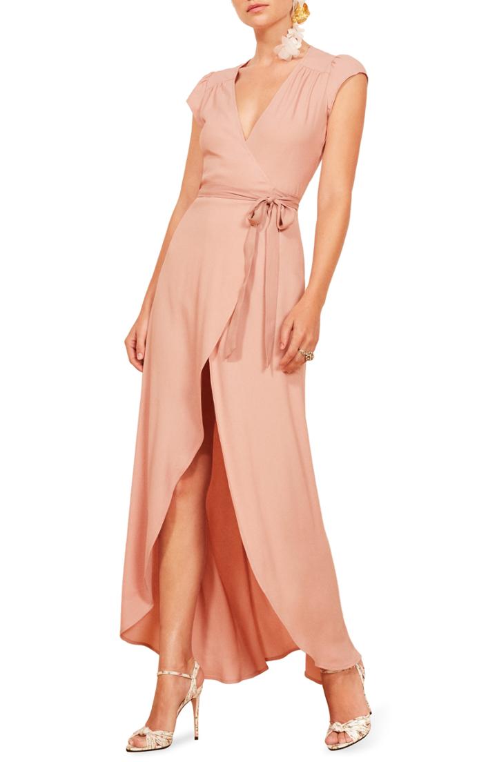 Women's Reformation Chamomile Wrap Maxi Dress