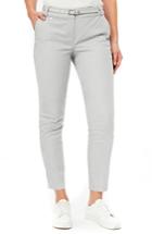 Women's Wallis Belted Slim Khaki Pants Us / 8 Uk - Grey