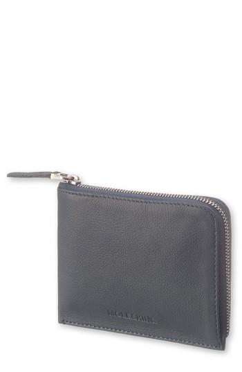 Men's Moleskine Lineage Leather Zip Wallet - Blue