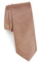 Men's Nordstrom Men's Shop Iris Solid Silk Skinny Tie, Size - Orange