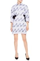 Women's Sandro Bleu Ciel Pinstripe Happening Dress Us / 34 Fr - Blue