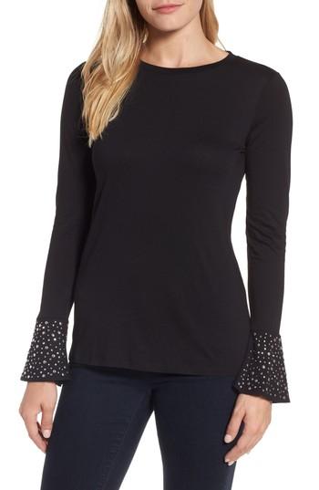 Women's Michael Michael Kors Bell Cuff Stud Top - Black