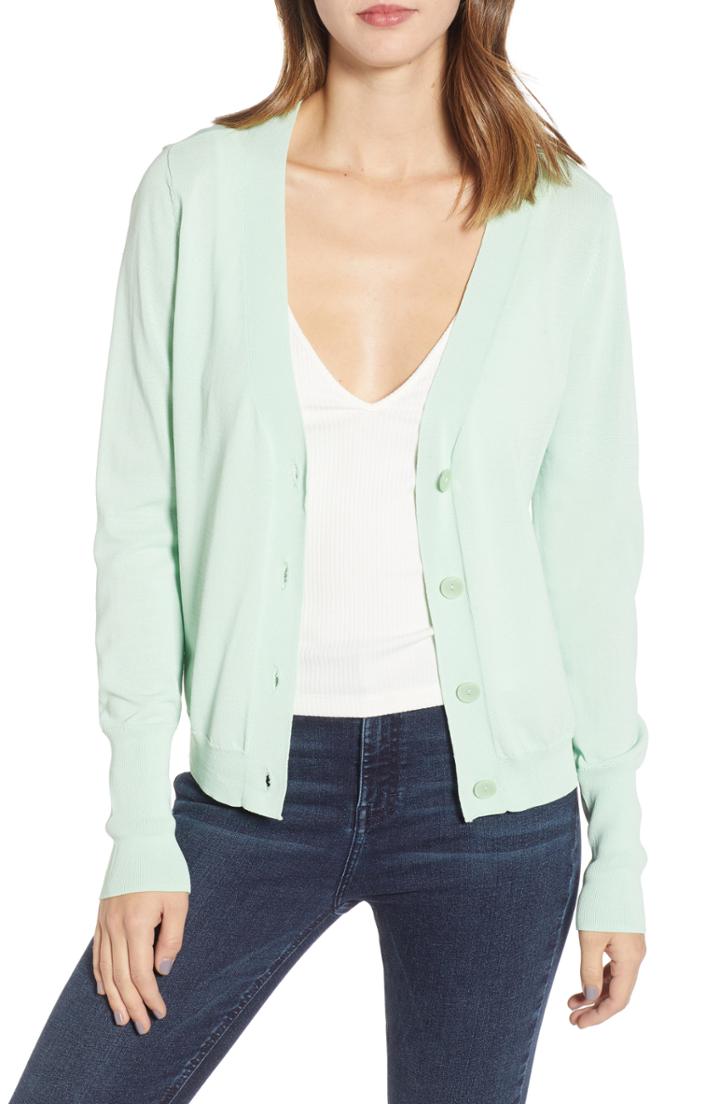 Women's Leith Slim Cardigan - Green